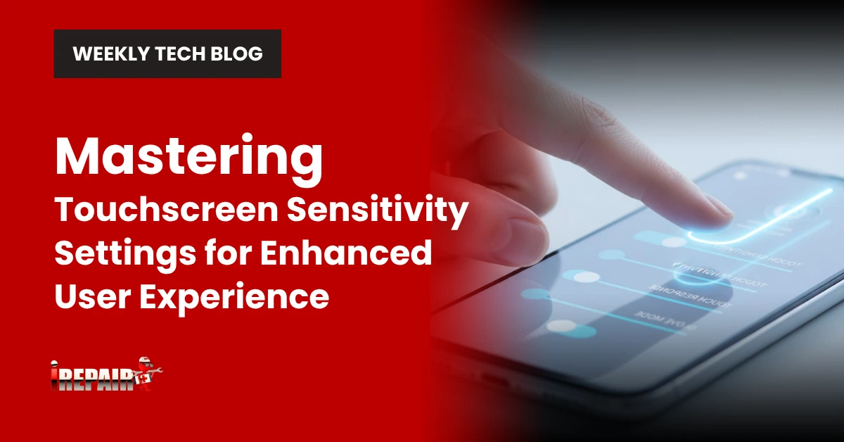 Touchscreen Sensitivity Settings